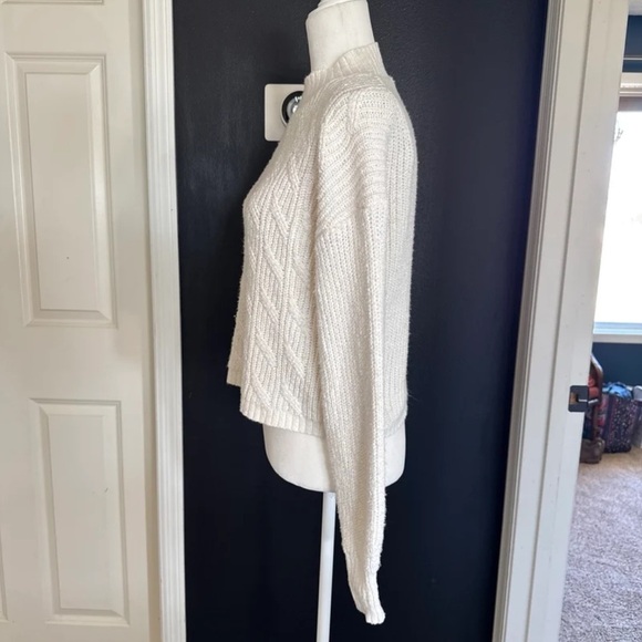 J. Crew Cream Cotton-blend cable mockneck sweater
Size Small - Picture 7 of 12